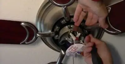 Ceiling fan installation with electrical wiring and mounting by professional electrician in Columbia, MO
