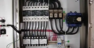 Electrical panel installation with organized circuit breakers and wiring in Columbia, MO
