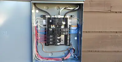 electrical panel upgrade service featuring newly installed electrical panel wired by licensed electricians in Columbia, MO
