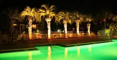 landscape lighting installation services illuminating outdoor recreational areas in Columbia, MO