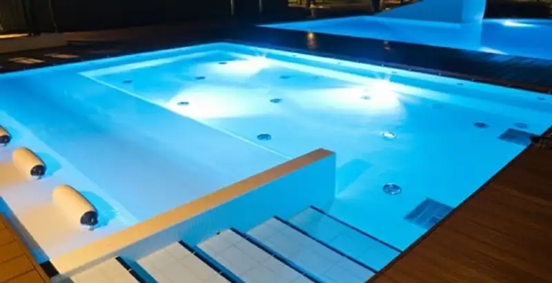 pool light installation and repair services providing modern illuminated pool lighting in Columbia, MO