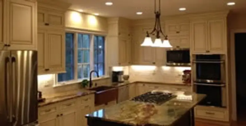 Recessed lighting installation enhancing interior lighting by professional electricians in Columbia, MO