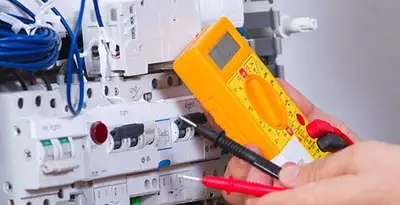 Residential electrician testing home electrical panel for safety and performance in Columbia, MO