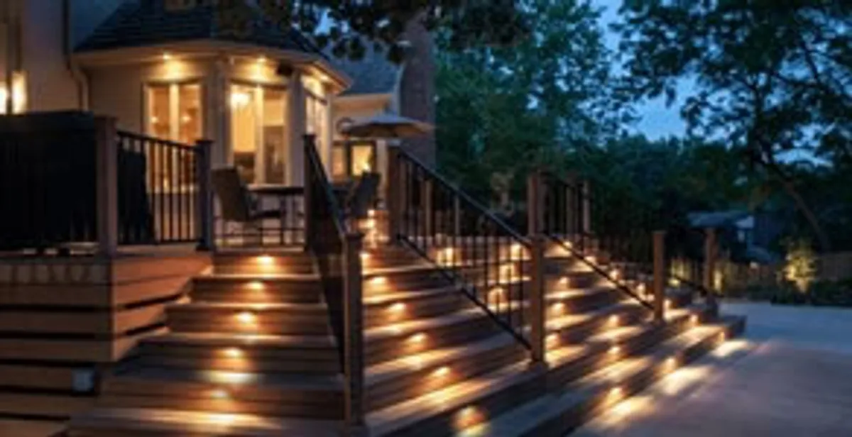 Residential electrician installing outdoor lighting for home safety in Columbia, MO