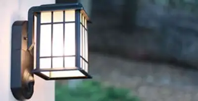 security light installation services with professionally mounted exterior wall light in Columbia, MO