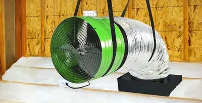 whole house fan installation services with professionally mounted ventilation fan system in Columbia, MO